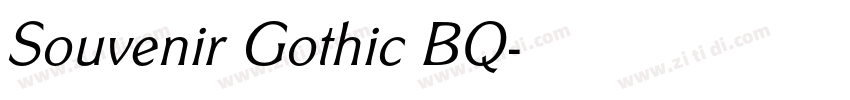 Souvenir Gothic BQ字体转换